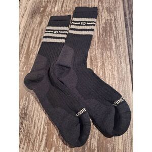 Wide‎ Open Mens Vintage Stripe Cushioned Crew Socks